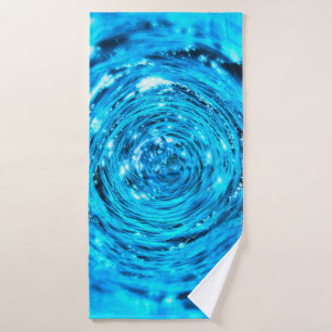 Water aqua tunnel liquid bath towel
