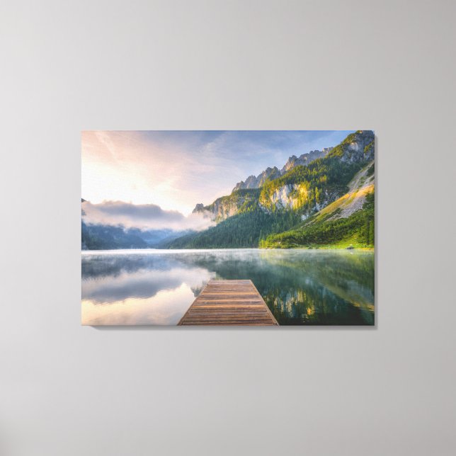 Water | Azure Alpine Lake, Austria Canvas Print (Front)