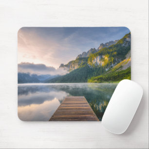 Water   Azure Alpine Lake, Austria Mouse Pad