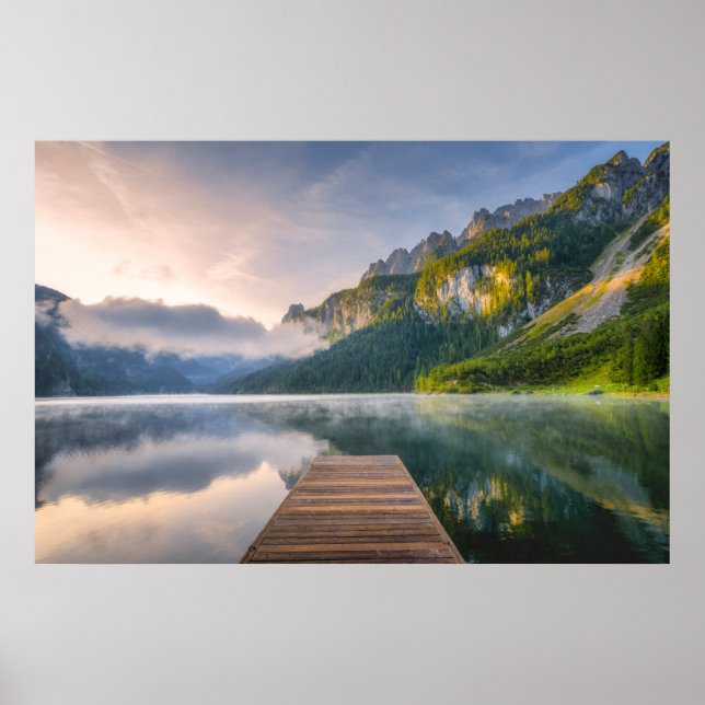 Water | Azure Alpine Lake, Austria Poster (Front)