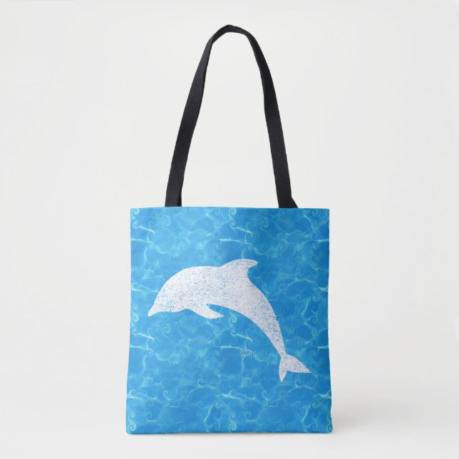 Water Baby Dolphin Tote (Front)