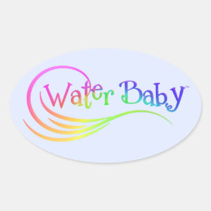 Water Baby Rainbow Sticker