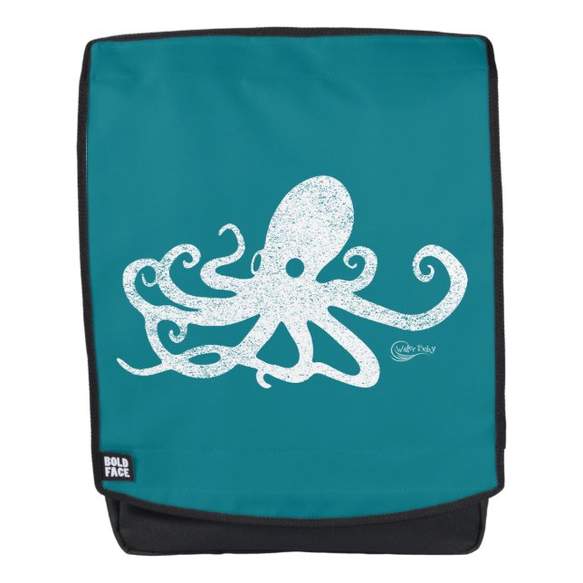 Water Baby - Vintage Octopus Backpack (Front)