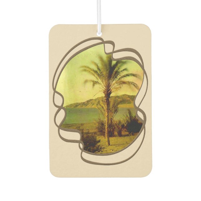 Water Baby Vintage Palm Air Freshener (Front)