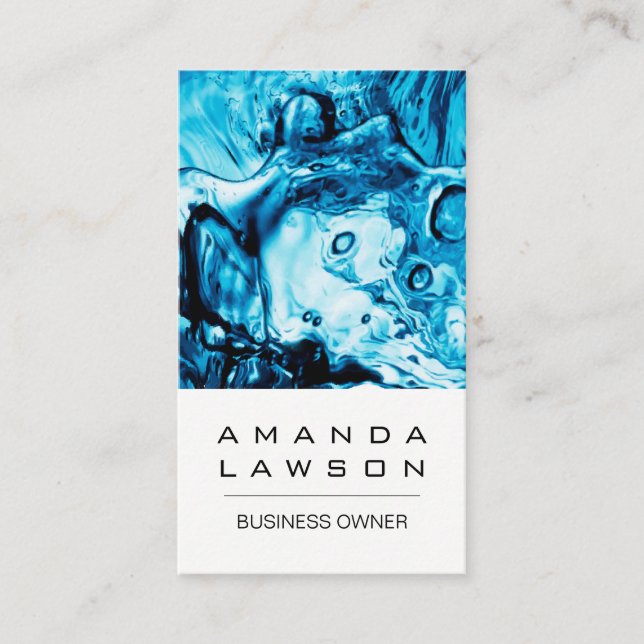 Water Background Appointment Card (Front)