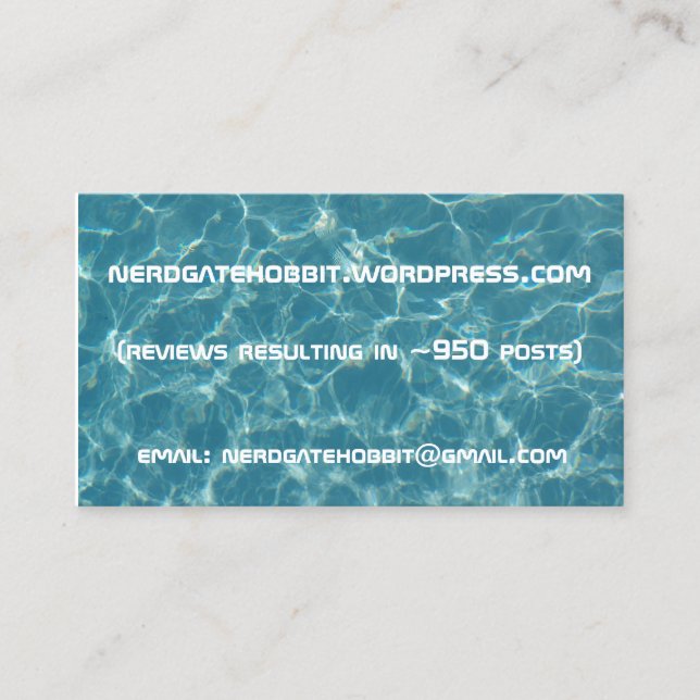 water background biz card (Front)