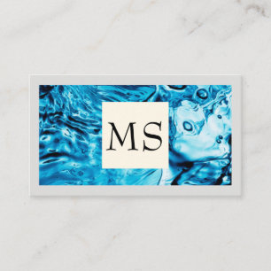 Water Background Business Card