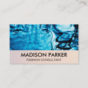 Water Background Business Card