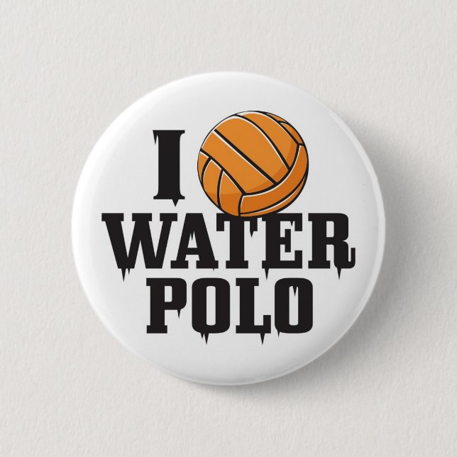 water ball 6 cm round badge (Front)