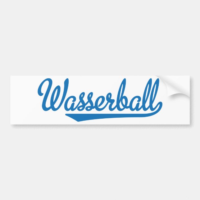 water ball bumper sticker (Front)