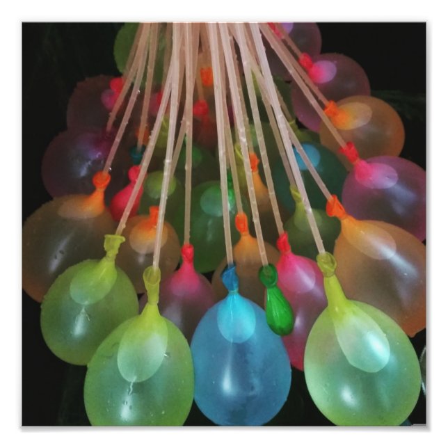 Water balloons photo print (Front)