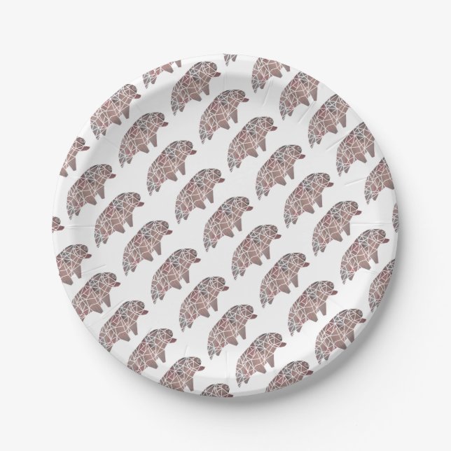 Water Bear Tardigrade Paper Plate (Front)