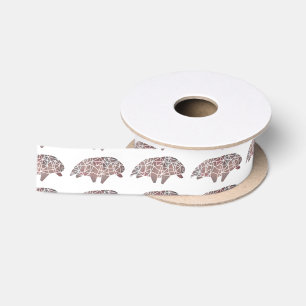 Water Bear Tardigrade Satin Ribbon