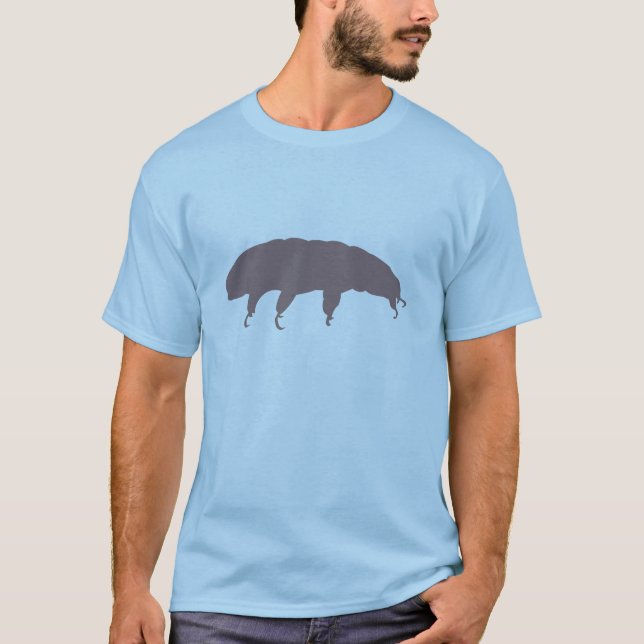 Water Bear Tardigrade Silhouette Cute Creature T-Shirt (Front)