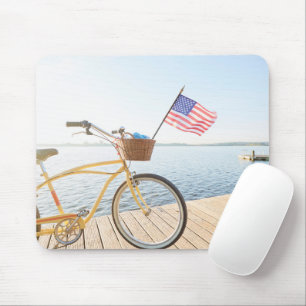 Water   Bicycle By the Lake Mouse Pad