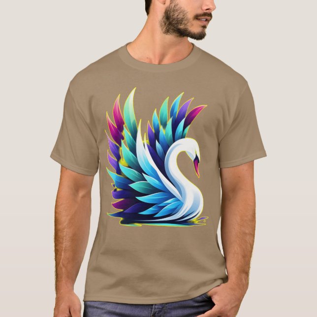 Water Bird Mute Swan funny T-Shirt (Front)