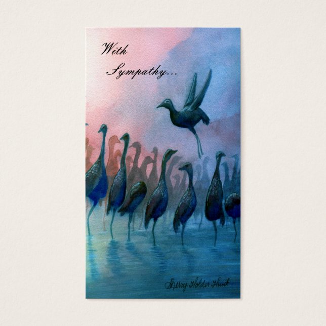 Water Birds, With  Sympathy... - Customised (Front)
