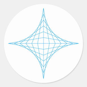 Water (blue) classic round sticker
