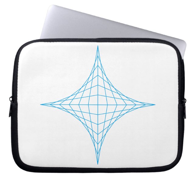Water (blue) laptop sleeve (Front)