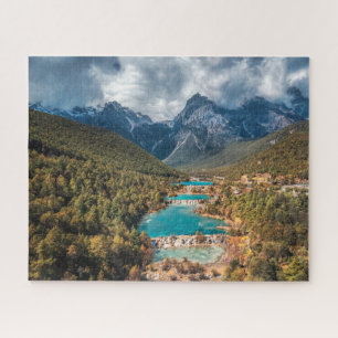 Water   Blue Moon Lake, China Jigsaw Puzzle