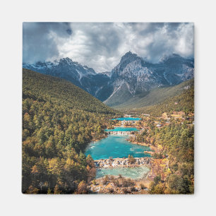 Water Blue Moon Lake, China Magnet