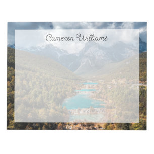 Water Blue Moon Lake, China Notepad