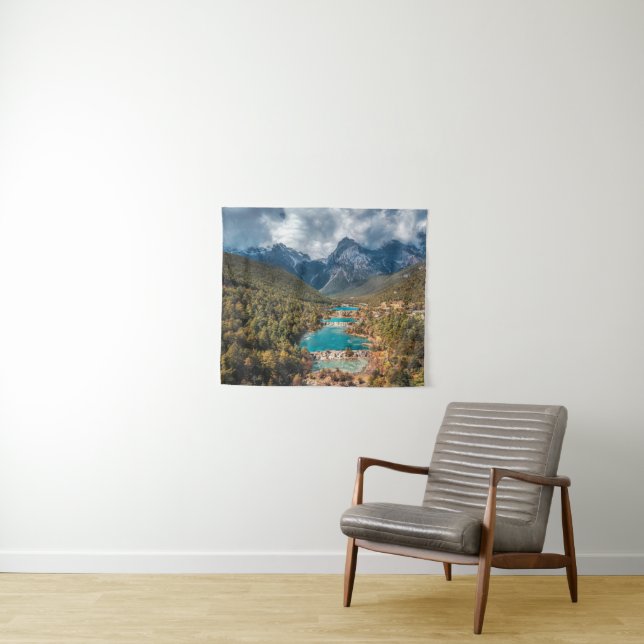 Water | Blue Moon Lake, China Tapestry (In Situ (Horizontal))