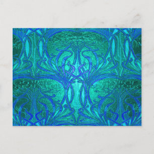 Water Blue Pattern Postcard