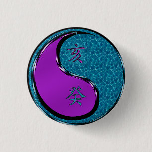 Water Boar 3 Cm Round Badge