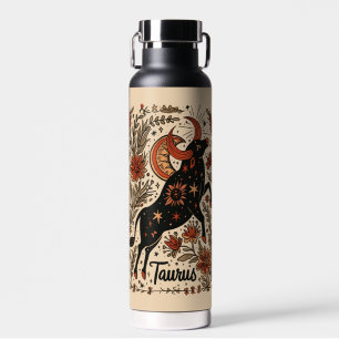 Water Bottle (650 ml) Taurus Celestial Zodiac Art