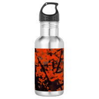 Water Bottle Fall Red Tree Painting