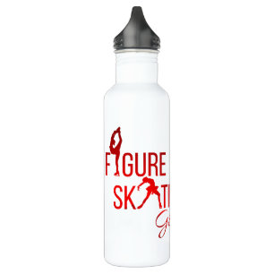 Water bottle Figure skating red gradient