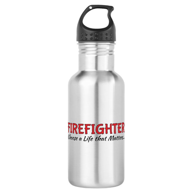 Water Bottle: Firefighter 532 Ml Water Bottle (Front)