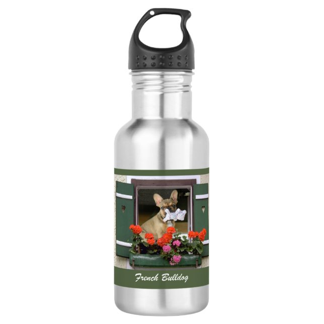Water bottle French Bulldog (Front)
