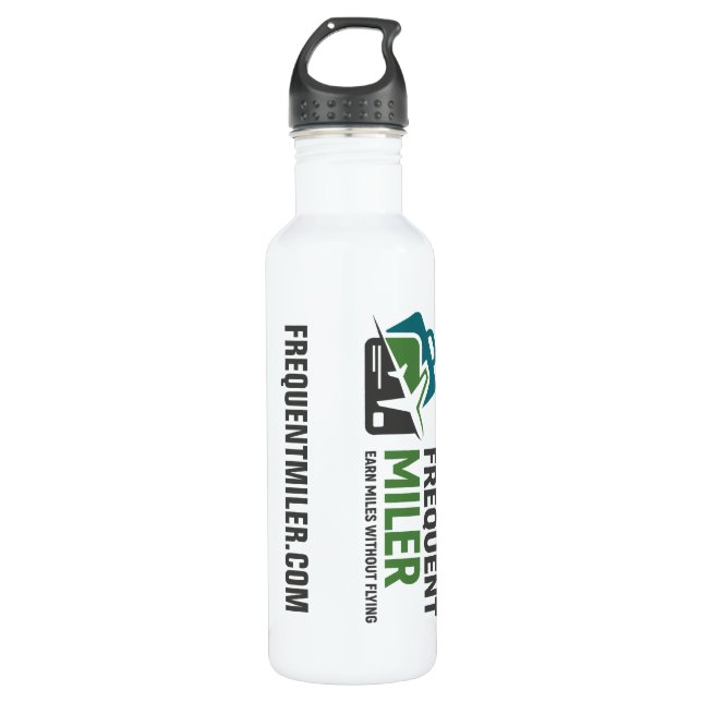 Water Bottle FREQUENTMILER.COM (Front)