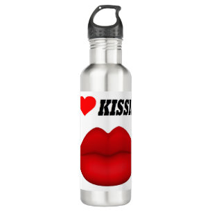 Water Bottle I Love Kissing