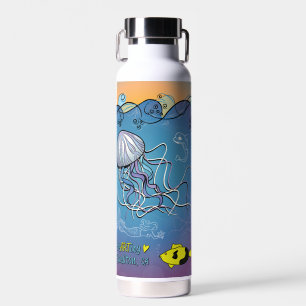 Water Bottle - Jelly Waves - Buellton.Art