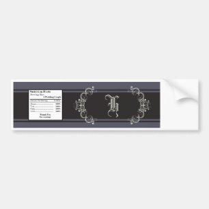 Water Bottle Label Black Tie Affair Grey Elegant