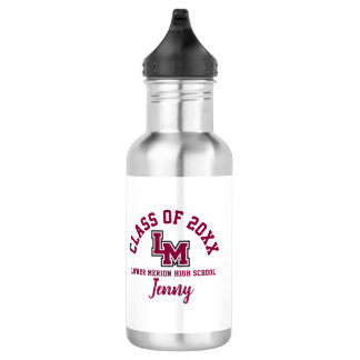 Water Bottle Lower Merion High School Logo Custom