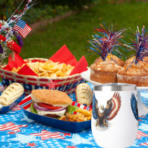 Water Bottle - Majestic Bald Eagle with Wings