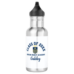 Water Bottle Merion Mercy Academy Logo Custom
