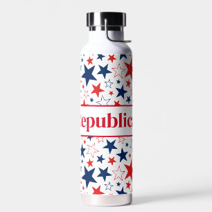 Water Bottle Patriotic Stars Republican