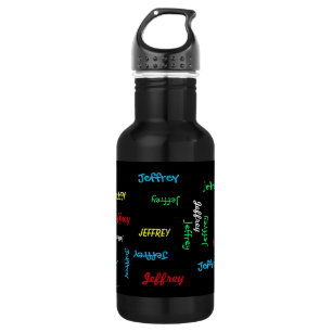 Water Bottle, Personalised, Repeating Name 532 Ml Water Bottle