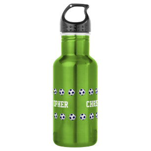 Water Bottle, Personalised, Soccer, Green 532 Ml Water Bottle