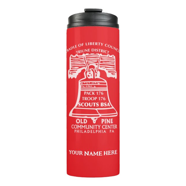 Water Bottle - Red (Personalised) (Front)