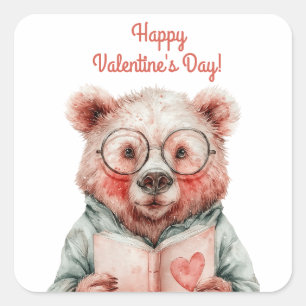 Water Bottle Square Sticker