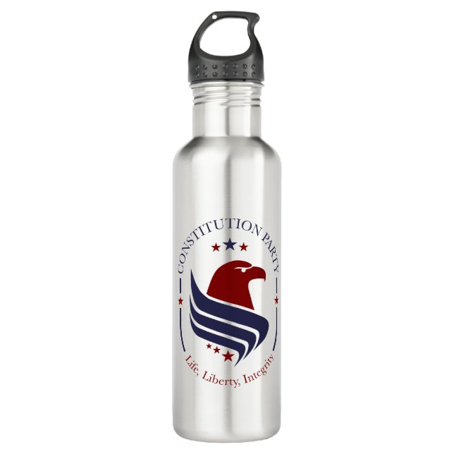 Water bottle, stainless steel, Constitution Party  710 Ml Water Bottle (Front)