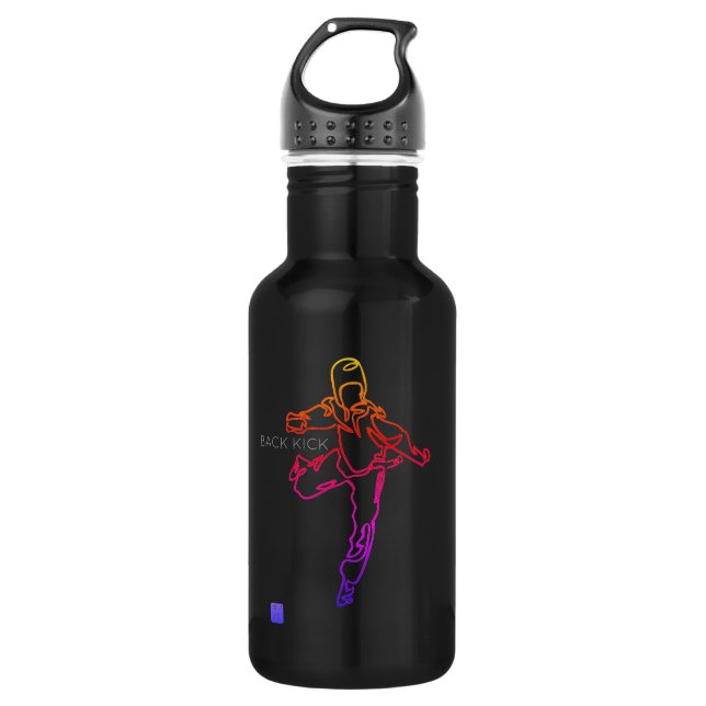 Water Bottle TAEKWONDO DWICHAGI back kick 02 (Front)