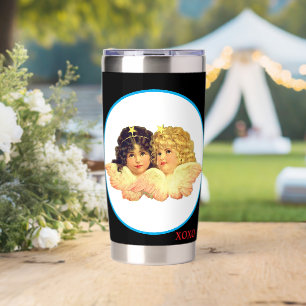 WATER BOTTLE TUMBLER TWIN ANGELS XOXO