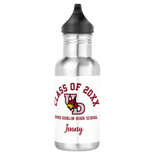 Water Bottle Upper Dublin High School Logo Custom (Right)